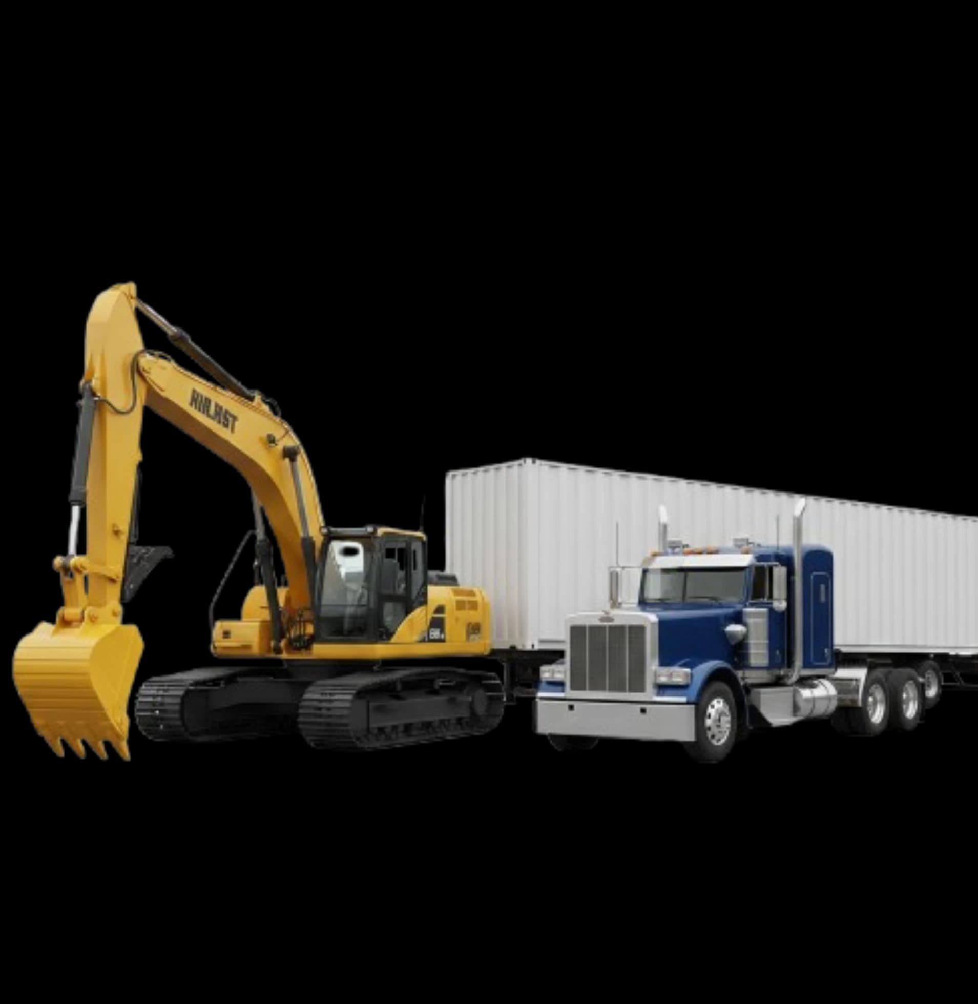 Heavy machinery and trucks